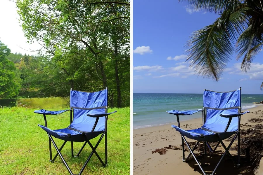 Camping Chair to Beach Chair